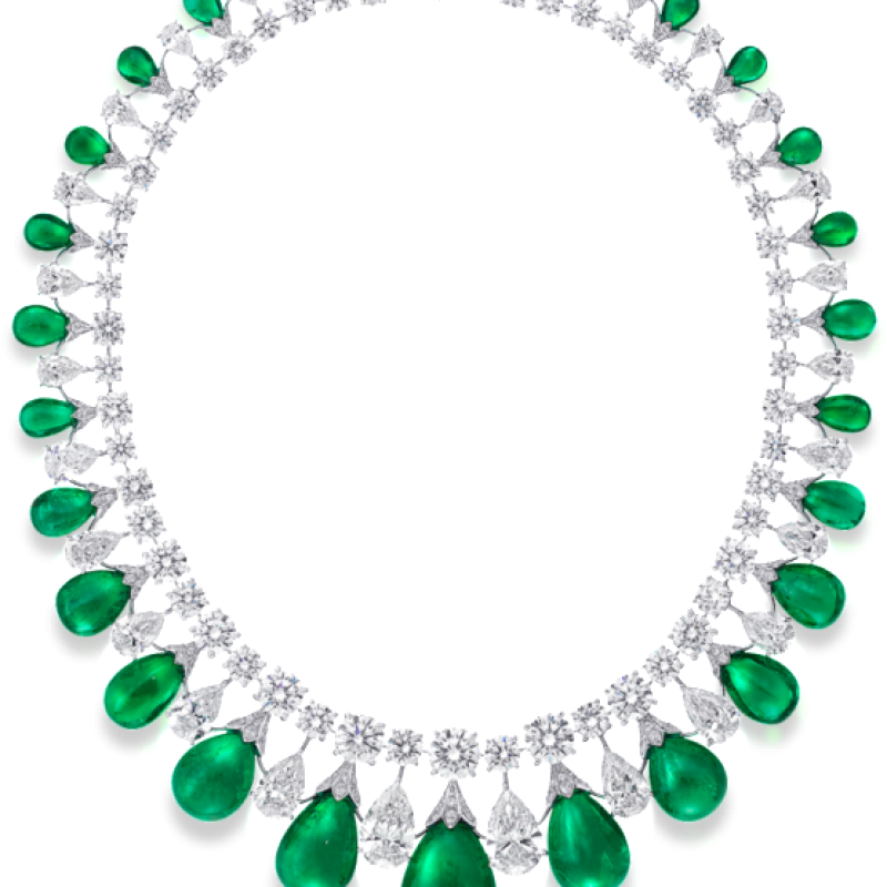 Emerald and Diamond Necklace