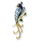 Peacock Shaped Brooch