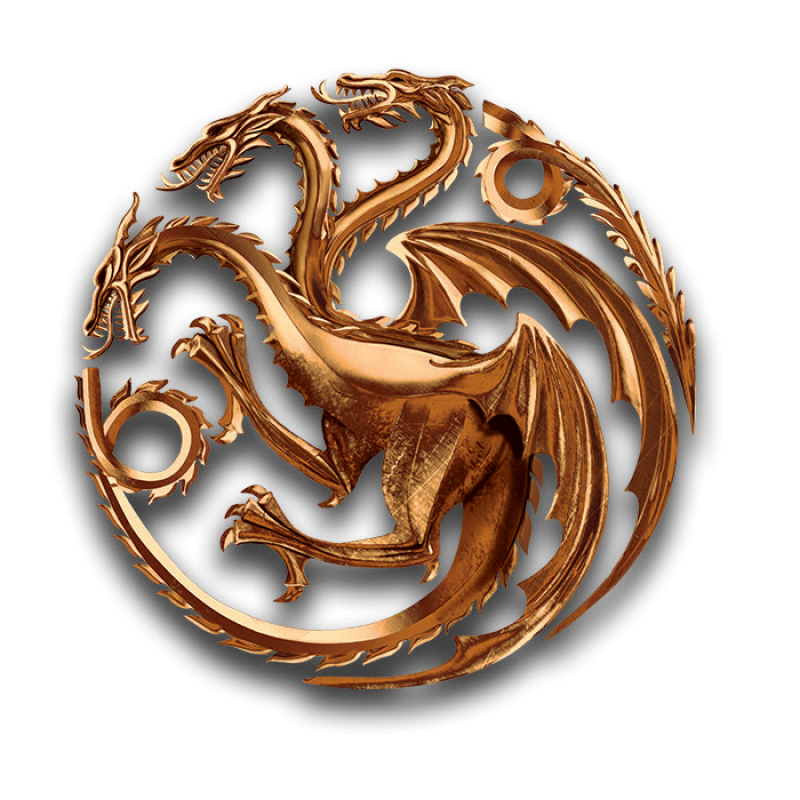 Three Head Dragon Shaped Brooch